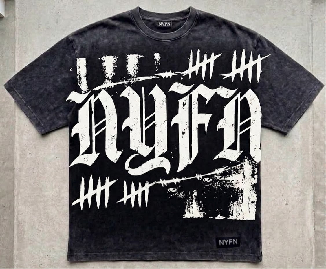 Ruthless Oversized Heavyweight Tee - Mineral Black
