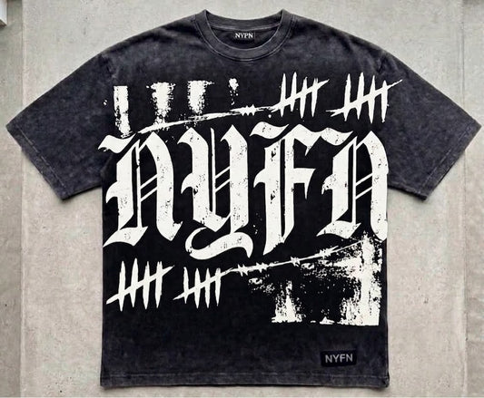 Ruthless Oversized Heavyweight Tee - Mineral Black